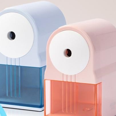 

X689 Deli Rautan Pensil Putar / Rotary Shapener Pink Biru Anti Slip Vb163