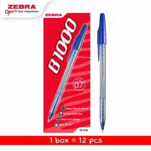 

X689 Zebra B-1000 Blue 0.7 1 Lusin