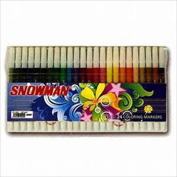 

X689 Spidol Snowman 24 Warna Stationery(Berkualitas)