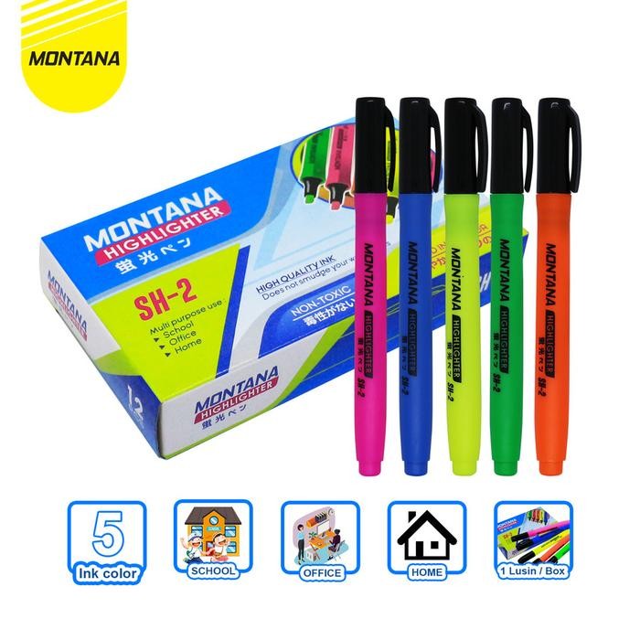 

X689 Montana Highlighter Stabilo 1 Pcs Color Marker Penanda Berwarna Sh-2