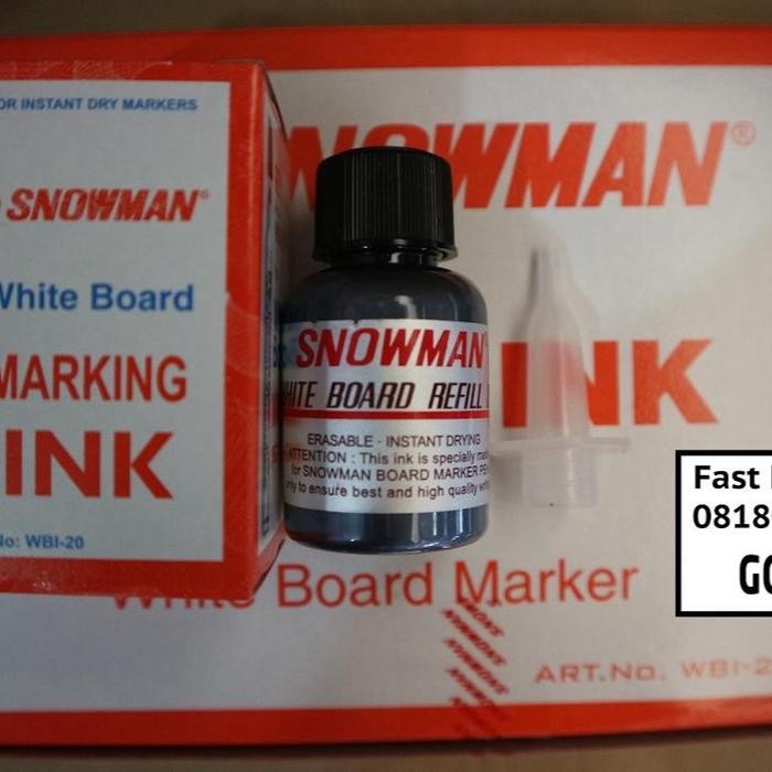 

X689 Tinta Spidol Whiteboard Snowman Bg-12