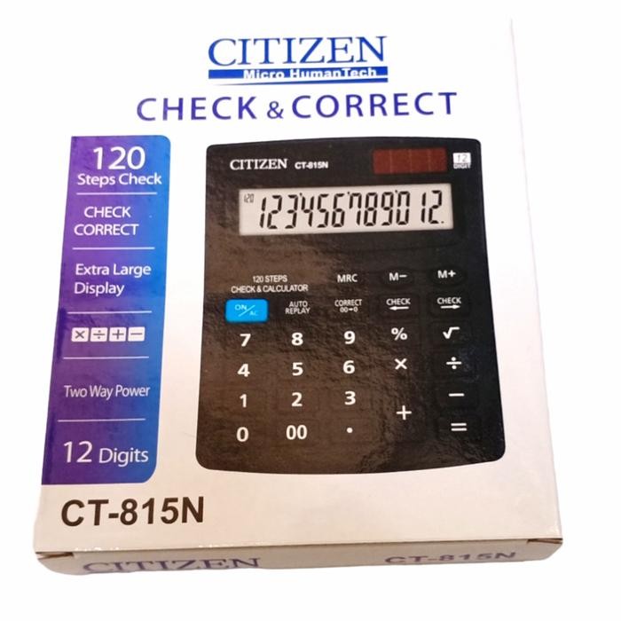 

X689 Kalkulator Citizen Ct-815N Calculator 12 Digit 2 Power Ct815N