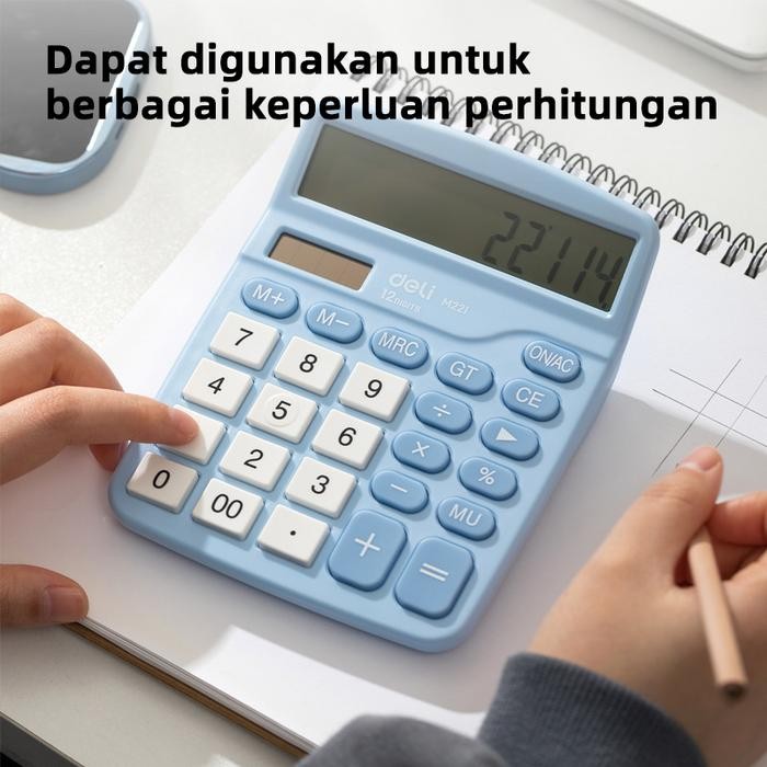 

X689 Deli Kalkulator Meja / Desktop Calculator Layar 12 Digit Warna Lucu Em221
