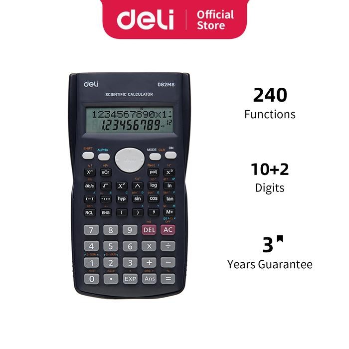 

X689 Deli Ed82Ms Scientific Calculator 240F 10 2 Digits