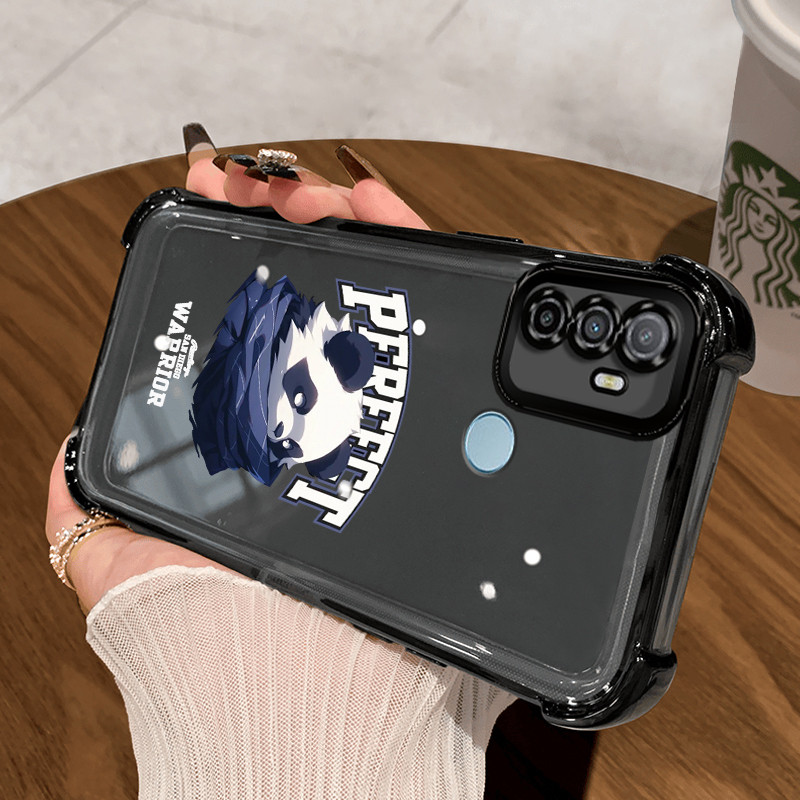 Casing Hp untuk OPPO A53 2020 A53s A32 A33 2020 Case Panda keren Kasing Perlindungan jatuh airbag Ke