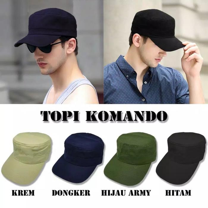 Topi Komando Polos / Topi Komando Army / Topi Tentara Militer