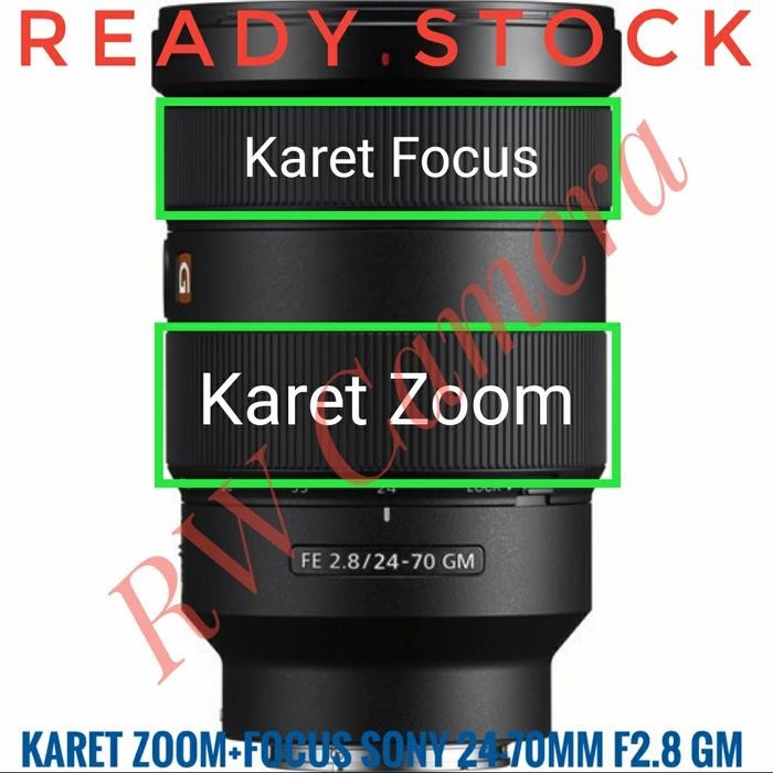 Karet Zoom Focus Lensa Sony 24-70mm 24-70 mm F2.8 GM G Master Fokus