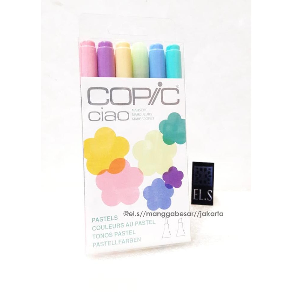 

Copic Ciao Set 6 warna Pastel