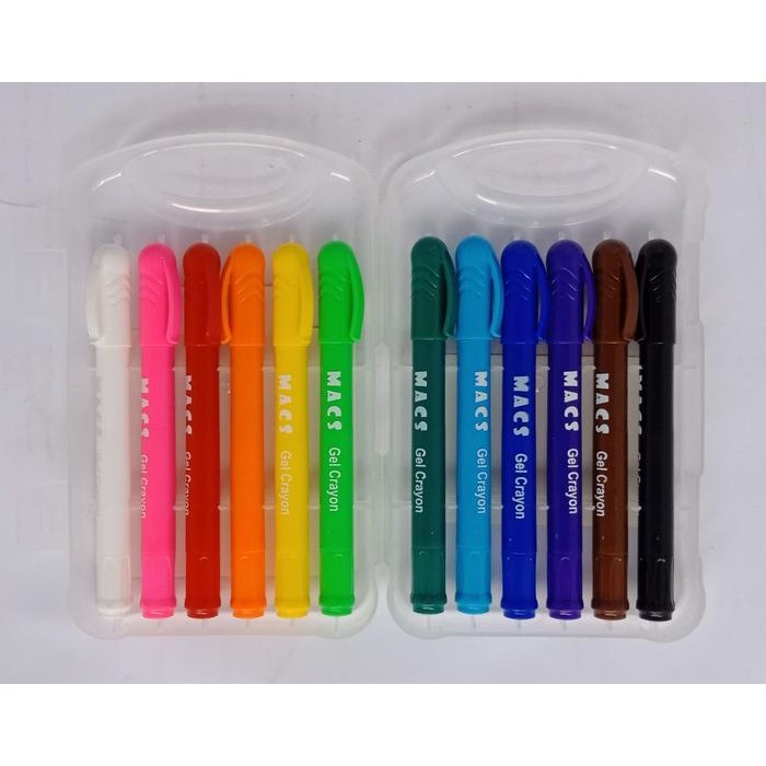 

Gel Crayon 12 Warna Macs
