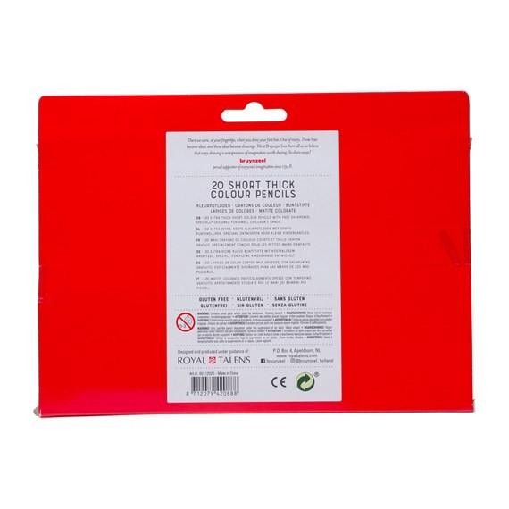 

Bruynzeel Short & Thick Colour pencil set 20 colours