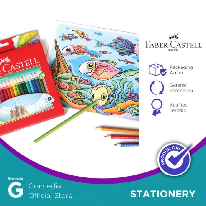 

FABER CASTELL COLOUR GRIP PENCILS 24L 116243