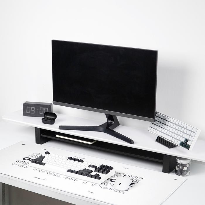 

Noir Neo Desk Shelf Monitor Stand Riser Meja / Setup - Medium