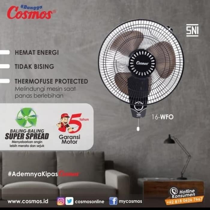 55Q8 Cosmos : Kipas Angin Dinding 16" Cosmos Wfo Hitam