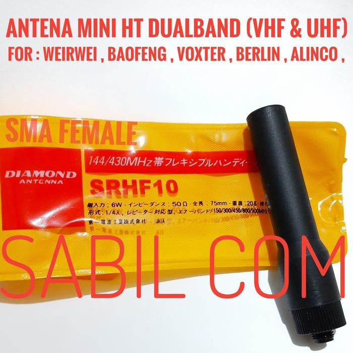 PATON Antena Mini Ht Weirwei Dualband Antena Ht Baofeng Dualband Sf20