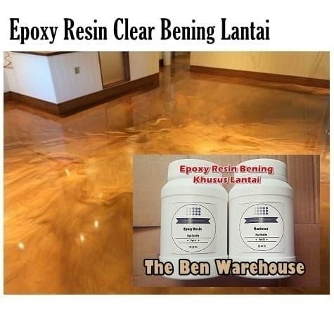 CLEAR EPOXY RESIN BENING LANTAI JAPAN 1KG + HARDENER 500GR