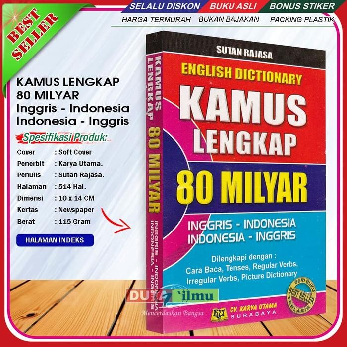 

KAMUS LENGKAP ENGLISH DICTIONARY 80 MILYAR