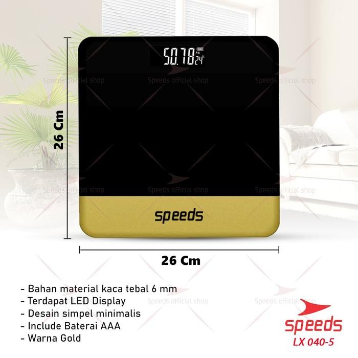 

TIMBANGAN BADAN TEMPERED ELEKTRONIK DIGITAL SCALE SUHU TUBUH 180KG SPEEDS LX 040-05