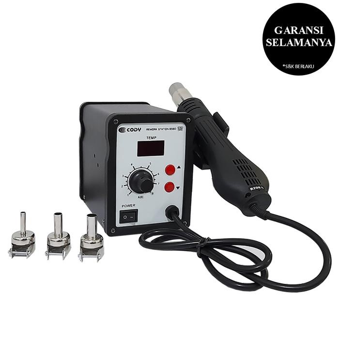 

SOLDER UAP DIGITAL CODY 858D - MELELEHKAN TIMAH DAN MELEPAS IC DENGAN TAMPILAN LED DIGITAL