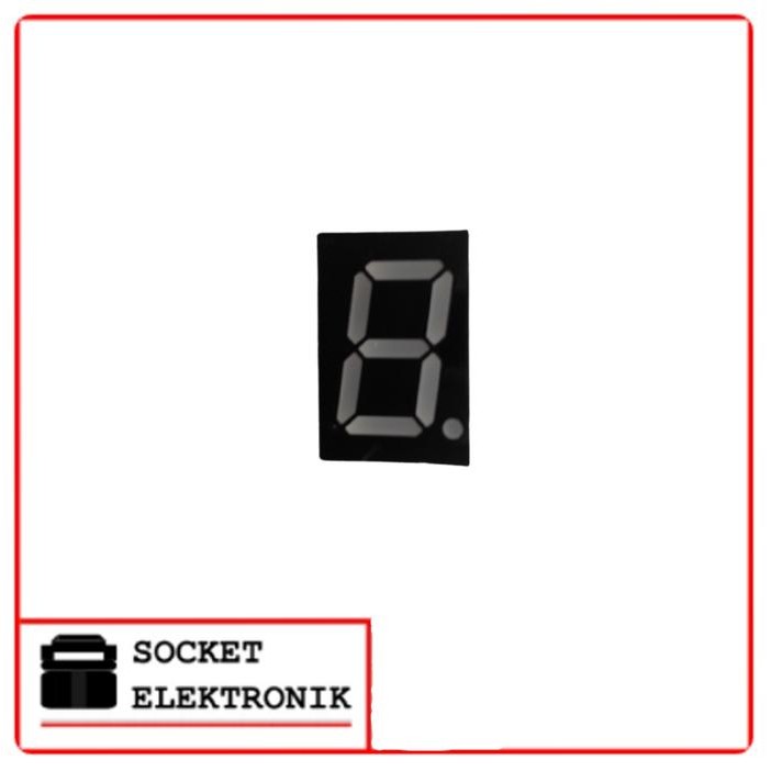 

7 SEGMENT 0.56 / 0,56 INCH COMMON ANODE / ANODA SINGLE MENYALA MERAH