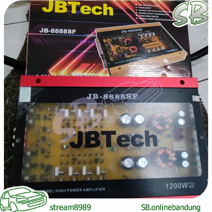 POWER JBTECH JB-8888SF AMPLIFIER MOBIL CAR AUDIO JB TECH JB 8888SF