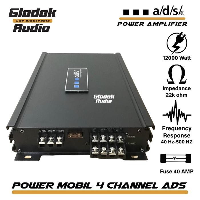 POWER AMPLIFIER MOBIL 4 CHENNEL MOSFET ADS