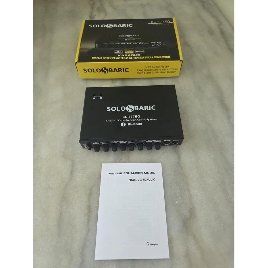 PARAMETRIK AUDIO MOBIL EQUALIZER PRE AMPLIFIER KARAOKE SOLOSBARIC
