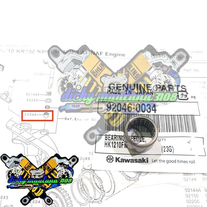 BEARING BERING LAHER BAMBU STUT KABEL TALI KOPLING NINJA 150 R SS RR