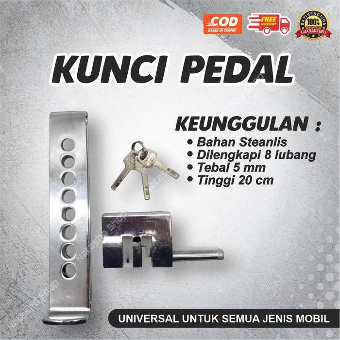 [COD] KUNCI PENGAMAN GEMBOK PEDAL MOBIL TRUK MANUAL MATIC UNIVERSAL KUNCI PENGAMAN PEDAL