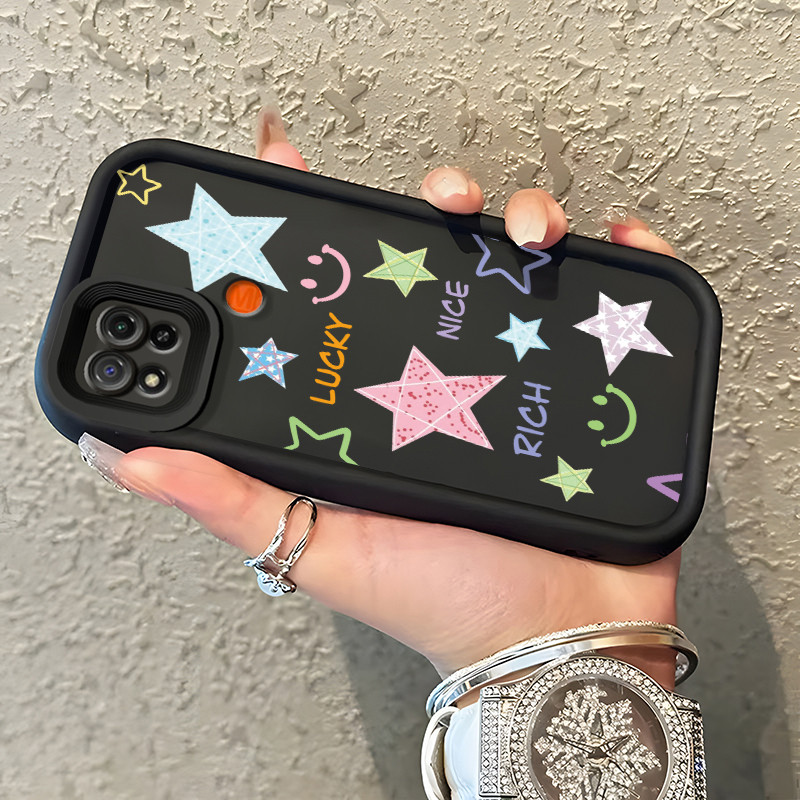 Casing Hp Xiaomi Redmi 9C Redmi 9C NFC Redmi 10A POCO C31 Case Casing menggambar cinta pola HP Kasin