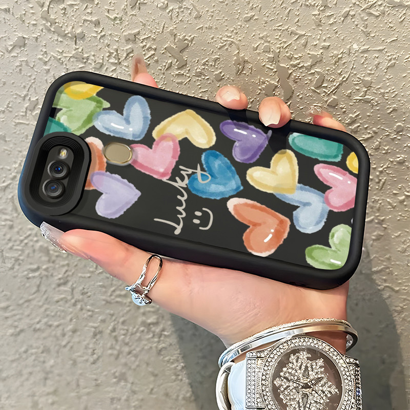 Casing Hp OPPO A7 OPPO A5s OPPO A12 OPPO A12S A11k Case Casing Graffiti Emoji Tas pola HP Kasing Sil