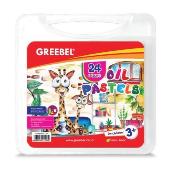 

SARI Krayon Greebel Kids Oil Pastel Crayon 24 Color / Warna