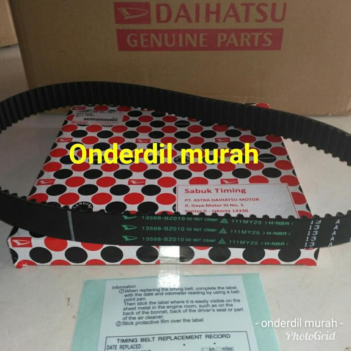 TIMING BELT XENIA 1000CC ORIGINAL
