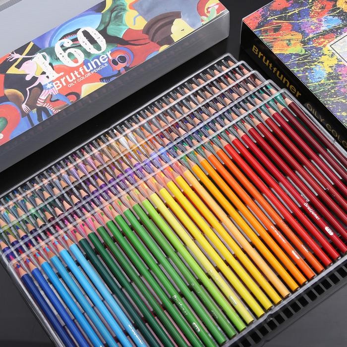 

SARI Pensil Warna Brutfuner Painting Oil Pencil Artist Color Pencil Set 160
