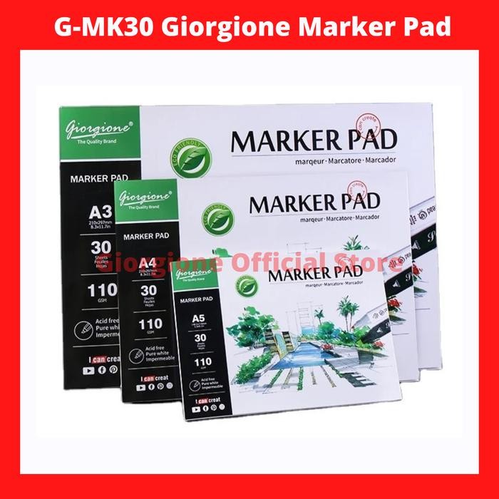 

SARI G-Mk30 Giorgione Marker Pad Drawing Book Paper A3/A4/A5 Kertas Gambar