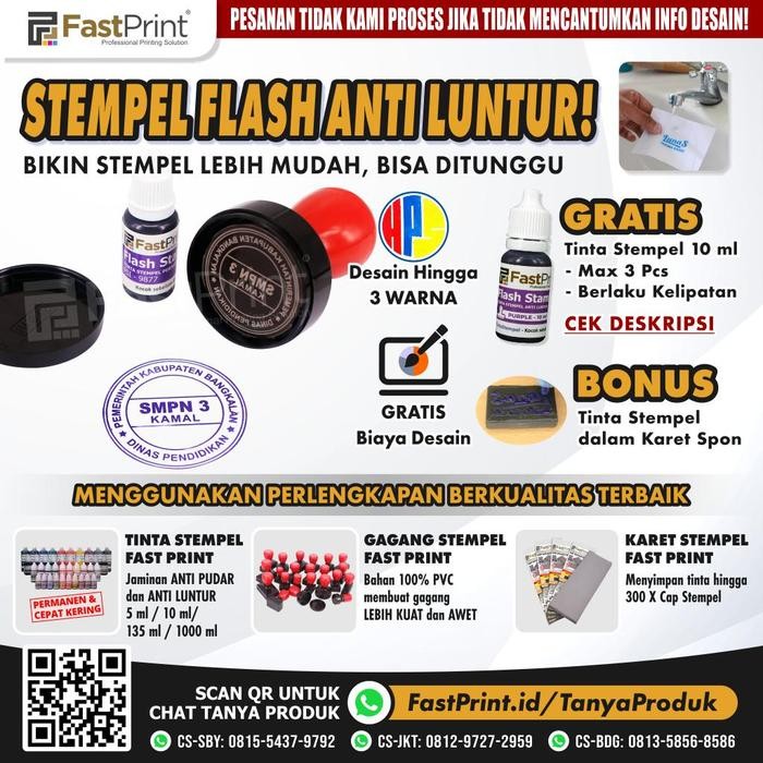 

5WUM Buat Stempel Flash Kilat Murah Free Desain
