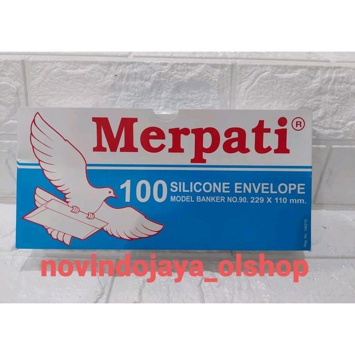 

5WUM Amplop Putih Polos Merpati Model Banker 90 Plastik