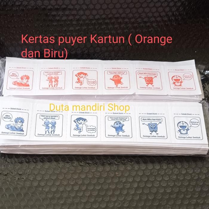 

5WUM Kantong Obat Kertas Puyer Berkarakter Kartun