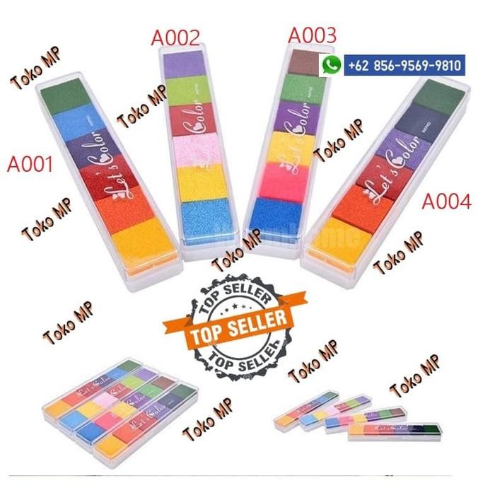 

5WUM Non-Toxic Color Ink Pad Inkpad Rubber Stamp Finger Print Diy Craft