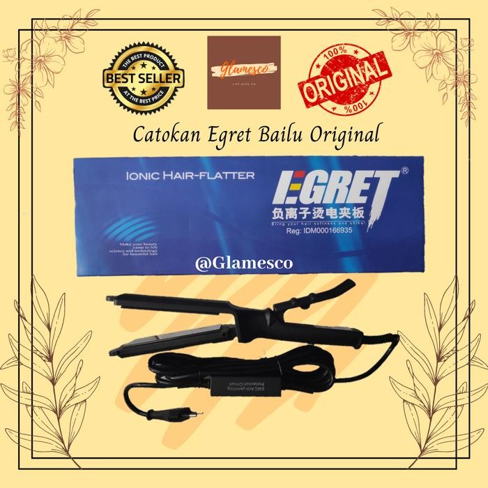 Terlaris Catokan Rambut Egret Bailu Original/Pelurus Rambut