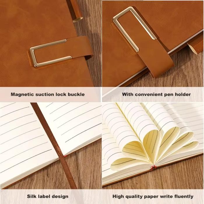 

Set Buku Agenda Catatan Kerja Binder Jurnal Harian Buku Diary Notebook With Pulpen / Pena