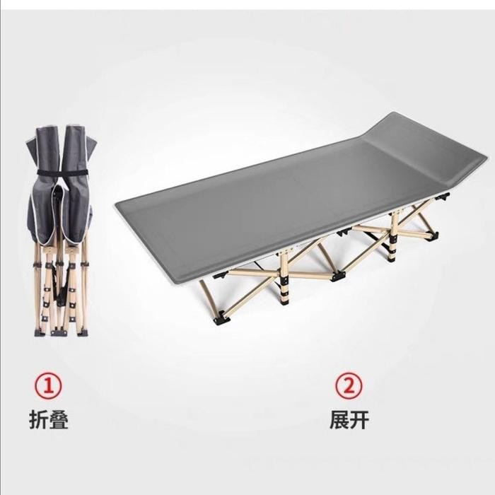 Ranjang Lipat Folding Bed Ranjang Lipat Besi Camping Outdoor Portable