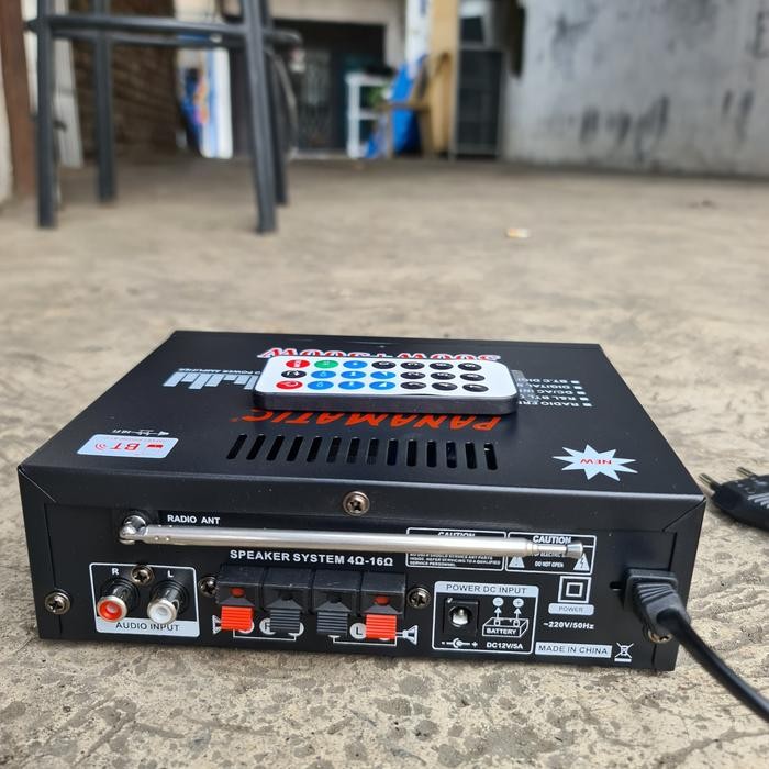 AMPLIFIER AMPLI AUDIO 12V DC 12 V VOLT MOBIL MOTOR AKI ACCU DMS 570