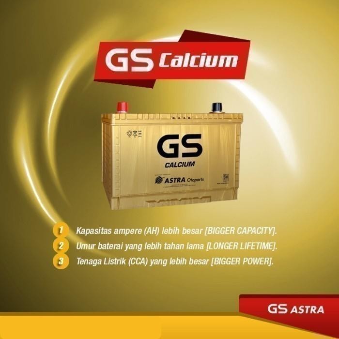 GS CALCIUM ASTRA AKI MOBIL DAIHATSU TARUNA NS60 / 65B24R - 55AH AKI KERING