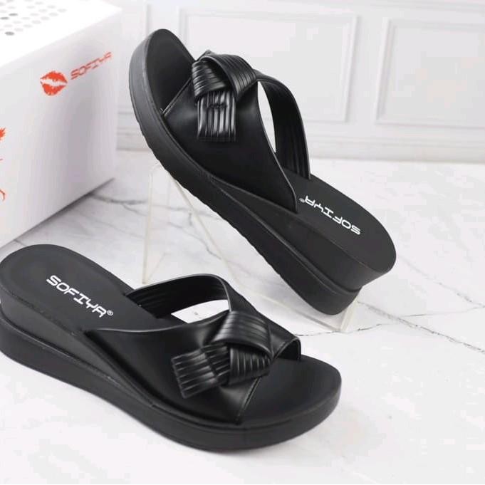 sis sandal wedges wanita import sofiya 6910-72 terbaru Sendal Karet