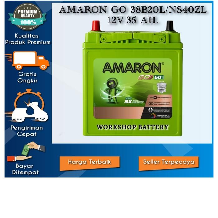 AMARON GO 38B20L 12V35 AH. (KHUSUS CARGO)