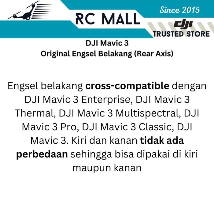 ENGSEL BELAKANG DJI MAVIC 3 ENTERPRISE DJI MAVIC 3 THERMAL DJI MAVIC 3 MULTISPECTRAL DJI MAVIC 3 PRO