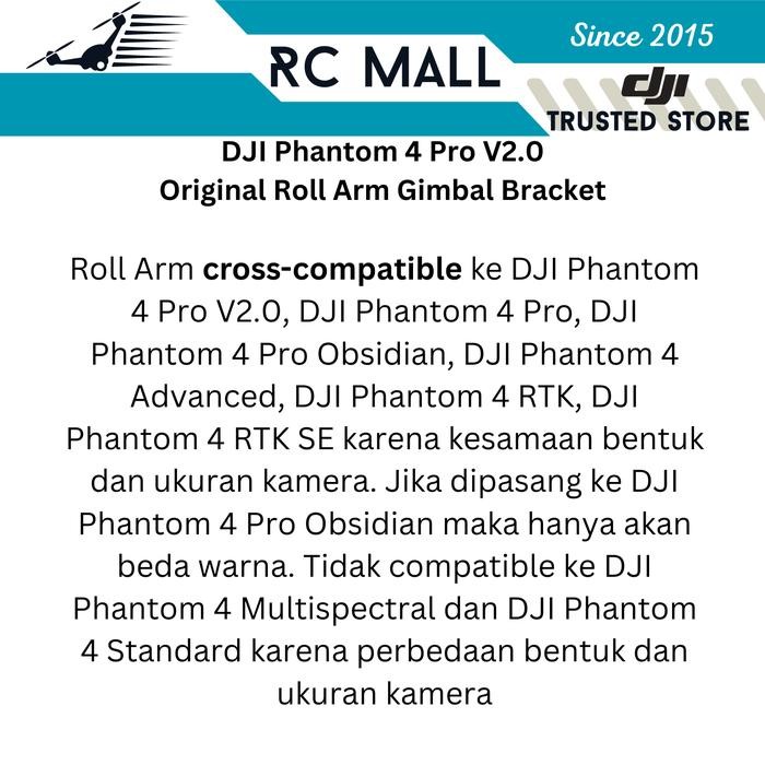 GIMBAL ROLL ARM DJI PHANTOM 4 PRO V2.0 DJI PHANTOM 4 RTK DJI PHANTOM 4 PRO DJI PHANTOM 4 ADVANCED