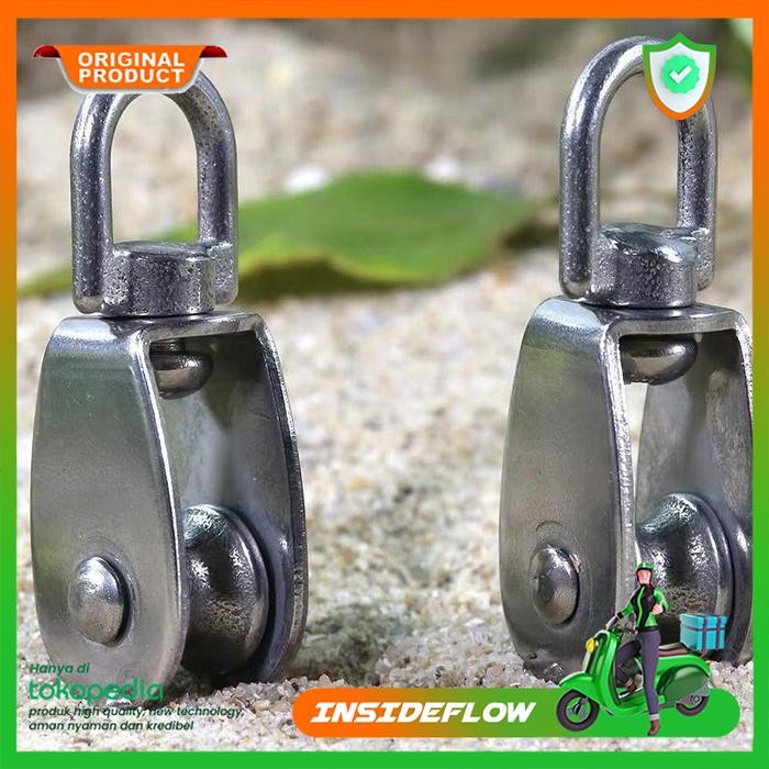 Katrol Kerekan Mini Manual Burung Timba Serbaguna Stainless Steel