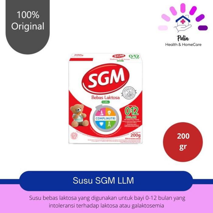 SGM LLM (200 / 400 gr) / Susu Bebas Laktosa Untuk Bayi