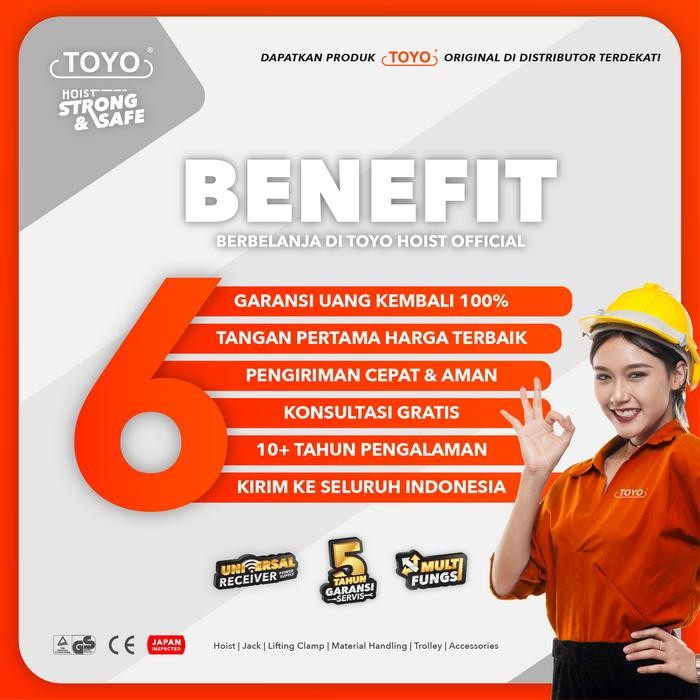 

Webbing Sling Belt / Tali Angkat 16 Ton X 8 Meter Toyo Double Ply